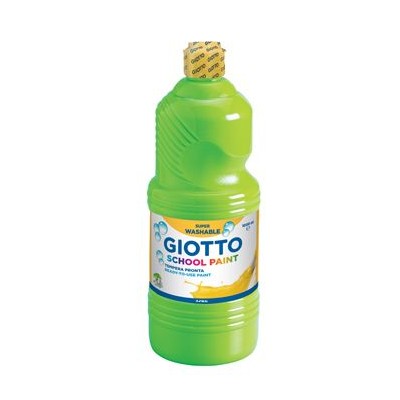 GUACHE LIQUIDO GIOTTO ESCOLAR (LAVAVEL) 1LT VERDE CLARO