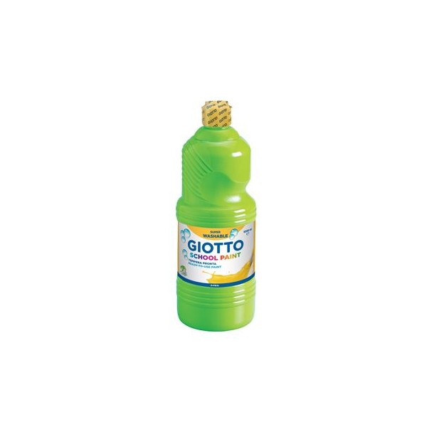 GUACHE LIQUIDO GIOTTO ESCOLAR (LAVAVEL) 1LT VERDE CLARO