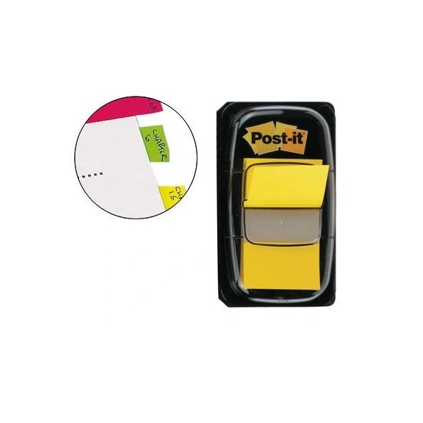 SINALIZADOR Post-it® INDEX MEDIO 25,4x43,1mm 50unid. AMARELO
