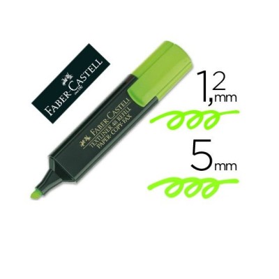 MARCADOR FLUORESCENTE FABER-CASTELL  48-63  VERDE
