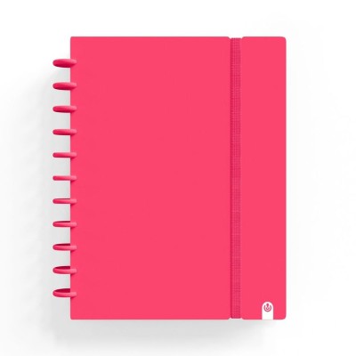 CADERNO INTELIGENTE "CAPA DURA" INGENIOX A4 100gr. 80FLS PAUTADO COR VERMELHO