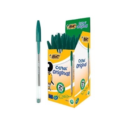 CANETA ESFEROGRAFICA BIC CRISTAL VERDE
