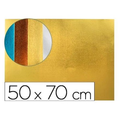 PLACA GOMA EVA 50x70CM OURO METALIZADA