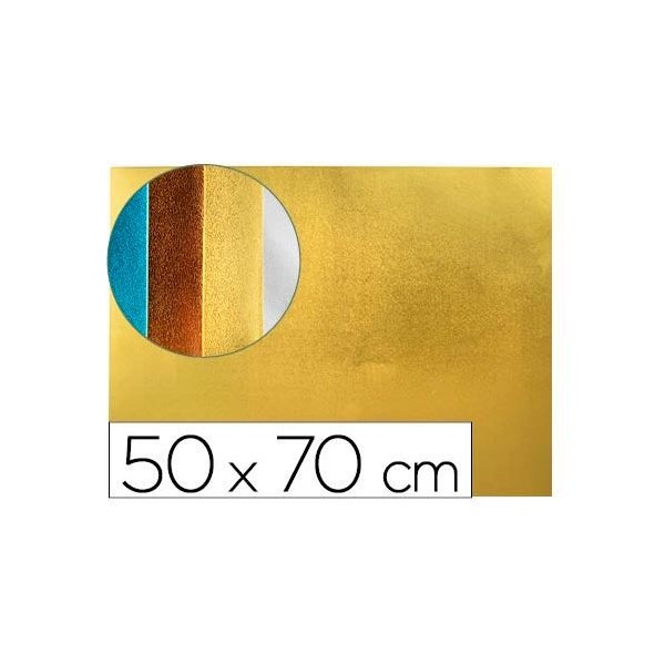 PLACA GOMA EVA 50x70CM OURO METALIZADA