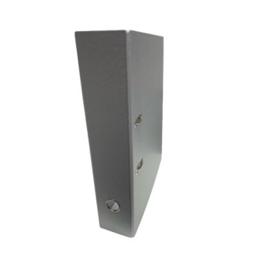 PASTA ARQUIVO L/L 80MM COR METALICA CINZA PRATA