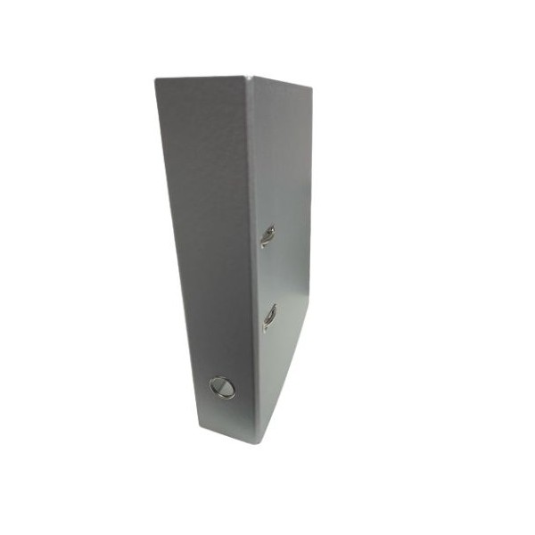 PASTA ARQUIVO L/L 80MM COR METALICA CINZA PRATA