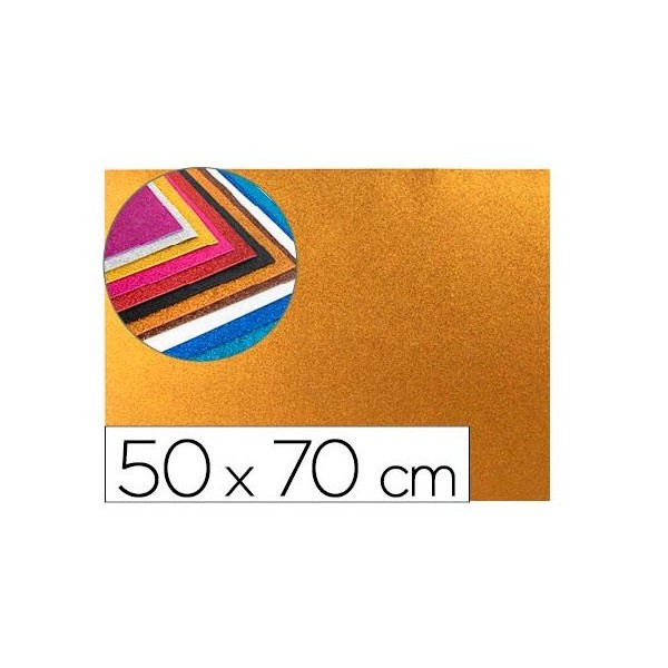 PLACA GOMA EVA 50x70CM LARANJA PURPURINA