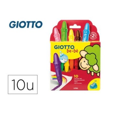 LAPIS CERA COLORIDOS GIOTTO BEBE (10 CORES)