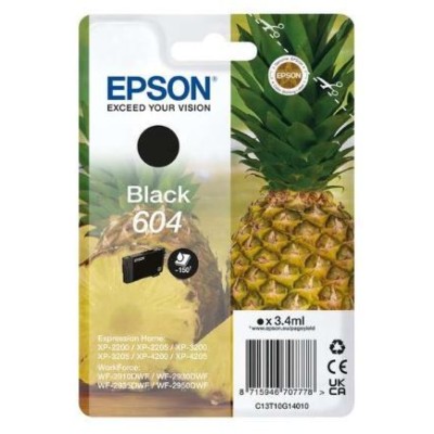 TINTEIRO EPSON 604 PRETO ORIGINAL