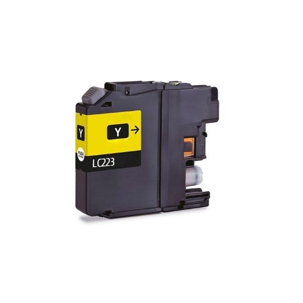 TINTEIRO COMPATIVEL C/ BROTHER LC223 AMARELO