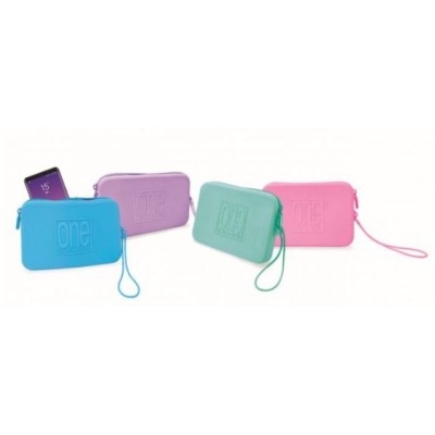 ESTOJO SILICONE BLASETTI SUMMER 19x12x2CM CORES SORTIDAS