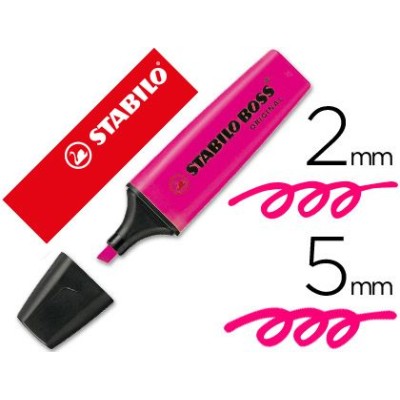 MARCADOR FLUORESCENTE STABILO BOSS 70/56 ROSA