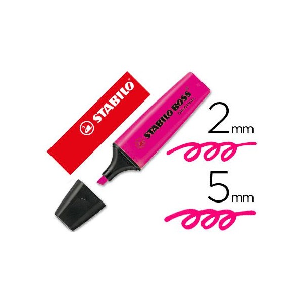 MARCADOR FLUORESCENTE STABILO BOSS 70/56 ROSA