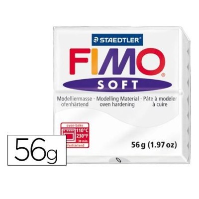 PASTA MODELAR FIMO SOFT 56/57gr. BRANCO 00