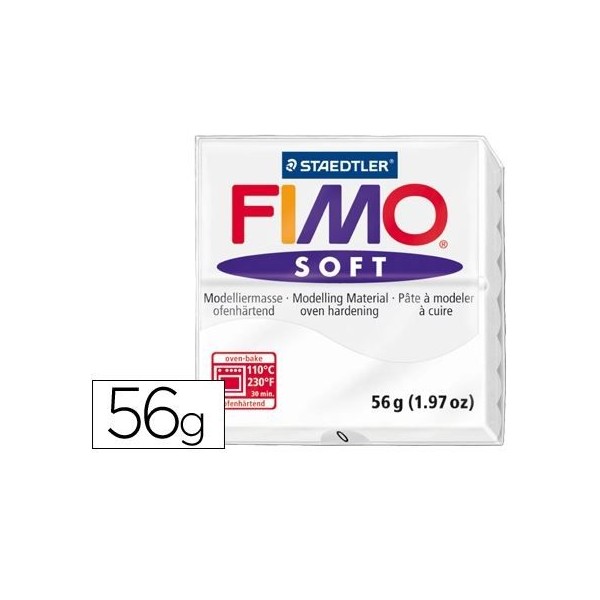 PASTA MODELAR FIMO SOFT 56/57gr. BRANCO 00