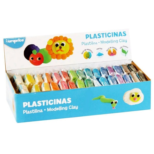 PLASTICINA/ PASTA DE MODELAR ( CORES SORTIDAS)50G