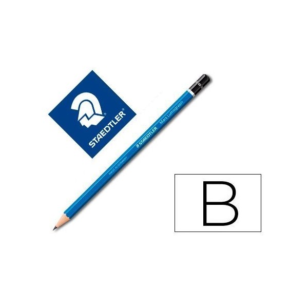 LAPIS CARVAO GRAFITE STAEDTLER MARS LUMOGRAPH B