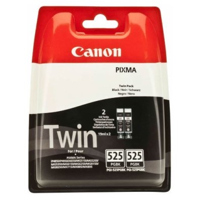 KIT 2 x TINTEIROS CANON PGI525 PRETO ORIGINAL