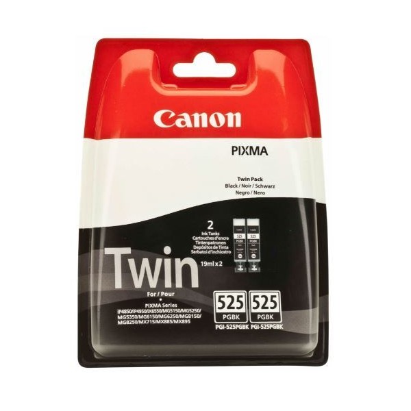 KIT 2 x TINTEIROS CANON PGI525 PRETO ORIGINAL