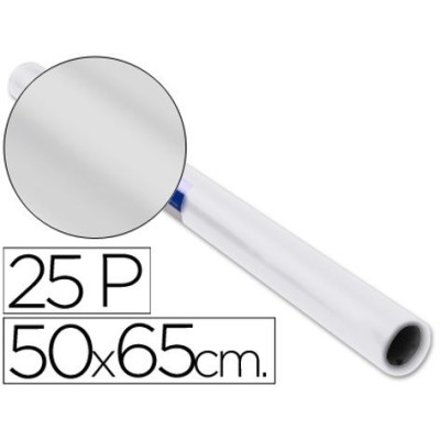 ROLO PAPEL LUSTRO 50x65cm 25FLS BRANCO