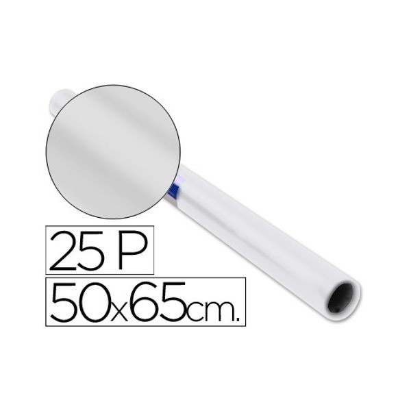 ROLO PAPEL LUSTRO 50x65cm 25FLS BRANCO