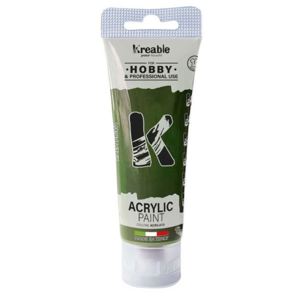 BISNAGA TINTA ACRILICA TOY COLOR 75ML VERDE OLIVA
