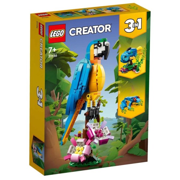 LEGO CREATOR 3-IN-1 PAPAGAIO EXOTICO