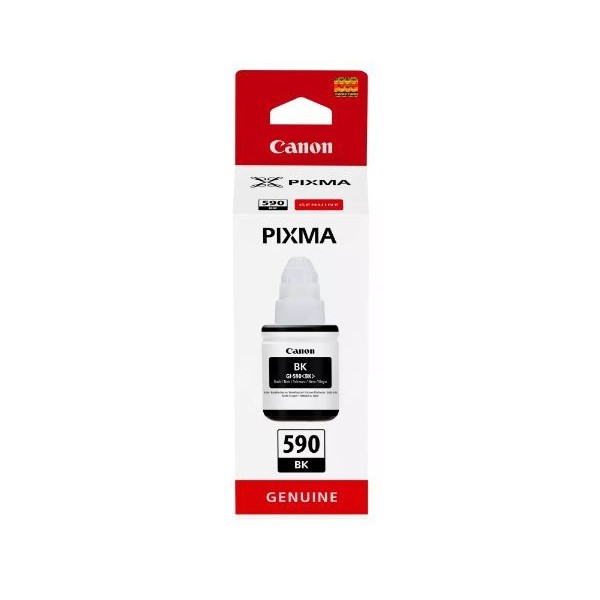 TINTEIRO ECOTANK CANON GI590PGBK 135ML PRETO 6K ORIGINAL