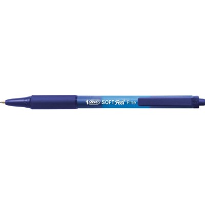 ESFEROGRAFICA RETRATIL BIC SOFT FEEL 1.0mm C/ GRIP - AZUL