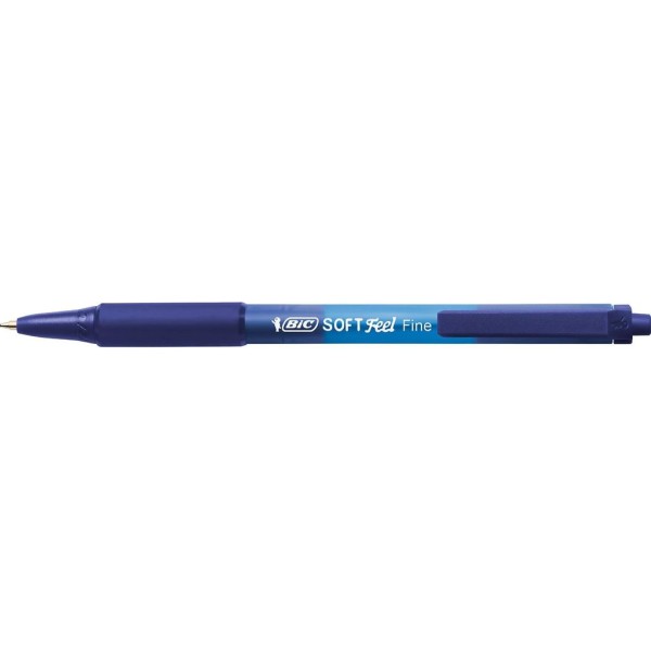 ESFEROGRAFICA RETRATIL BIC SOFT FEEL 1.0mm C/ GRIP - AZUL