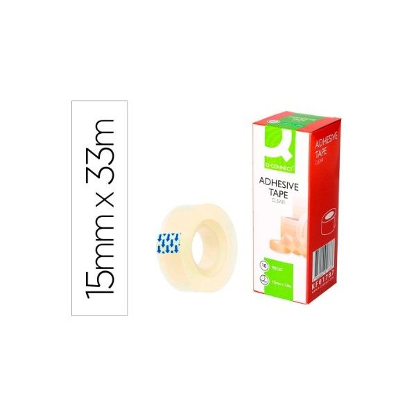 ROLO FITA COLA QC 15MMx33MT TRANSPARENTE