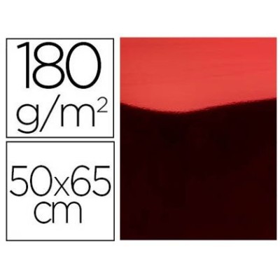 CARTOLINA 50x65cm 180/185gr. METALIZADO VERMELHO