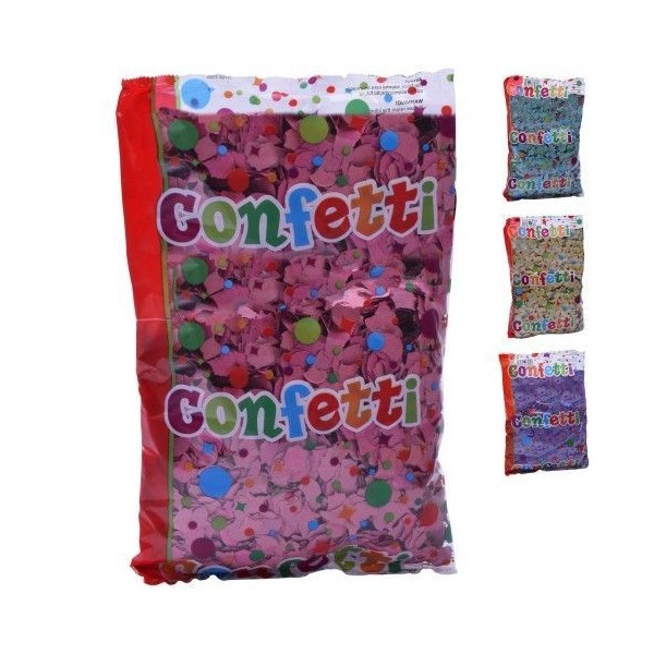 SACO C/ 100gr. CONFETIS CARNAVAL CORES SORTIDAS