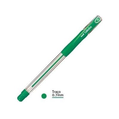ESFEROGRAFICA UNI LAKUBO SG100 RUBER GRIP 0,7mm VERDE