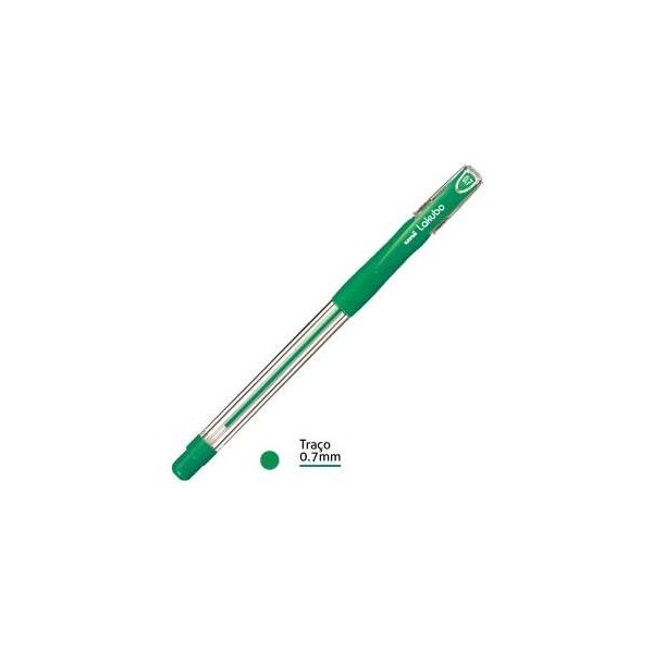ESFEROGRAFICA UNI LAKUBO SG100 RUBER GRIP 0,7mm VERDE