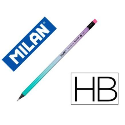 LAPIS CARVAO GRAFITE HB C/ BORRACHA  MILAN SUNSET  CORES SORTIDAS
