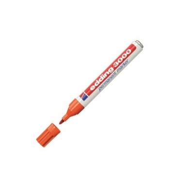 MARCADOR PERMANENTE EDDING 3000 PT-CN 1,5-3MM LARANJA