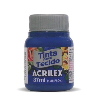 FRASCO TINTA TECIDO ACRILEX 37ML AZUL COBALT 502