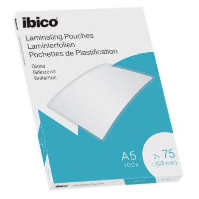 PACK C/ 100 FLS - BOLSA PLASTIFICAR TERMICA A5 75My - IBICO