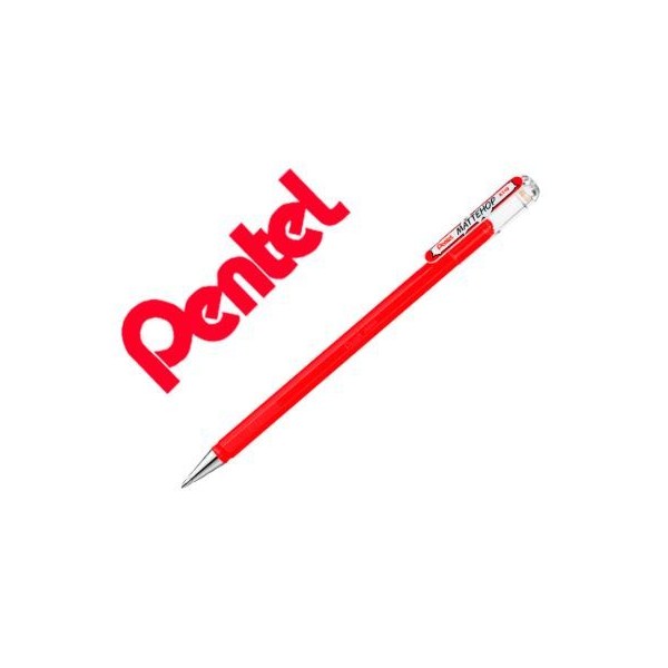 ESFEROGRAFICA ROLLER GEL PENTEL MATTEHOP K110 1.0mm VERMELHO