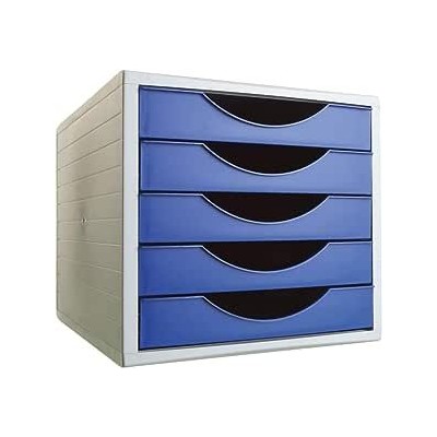 MODULO ARQUIVADOR SECRETARIA ARCHIVO 4005 340x270x255mm C/5 GAVETAS EM AZUL