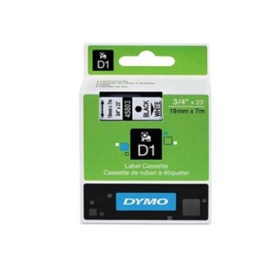 FITA DYMO 45803 (S0720830) D1 19MM x 7MT PRETO/BRANCO