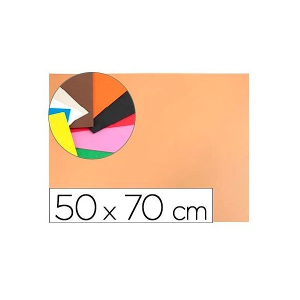 PLACA GOMA EVA 50x70CM COR SALMAO