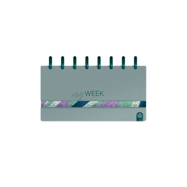 PLANIFICADOR SEMANAL CARCHIVO INGENIOX A5 MY WEEK COM CHECK LIST - TURQUESA