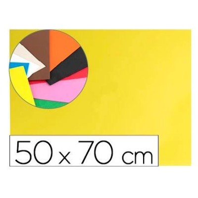 PLACA GOMA EVA 50x70CM AMARELO