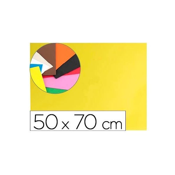 PLACA GOMA EVA 50x70CM AMARELO