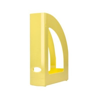 PORTA REVISTAS PLASTICO 320x250x80mm AMARELO PASTEL