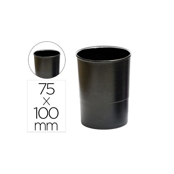 COPO SECRETARIA PORTA LAPIS/CANETAS PLASTICO PRETO