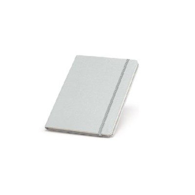 BLOCO NOTAS PAUTADO 137x210mm 80GR.  PRATA C/ELASTICO