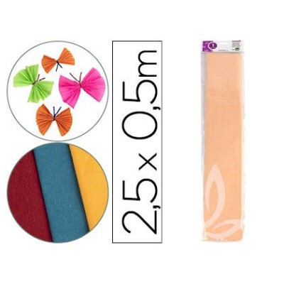PAPEL CREPE 0,50x2,5MT SALMAO